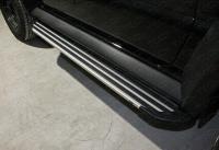 Пороги алюминиевые для SUZUKI Jimny 2019- 'Slim line Silver' 1350 мм