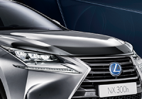 Дефлектор капота Lexus NX 2014-, темный