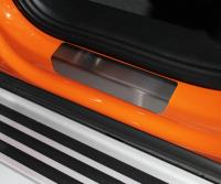 Накладки на задние пороги для Audi Q3 2019 (лист шлифованный)