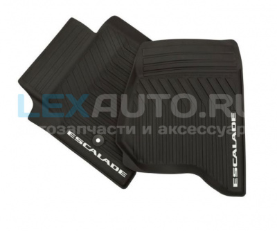 Коврики салона передние Cadillac Escalade 2015-2021 полиуретан, черные