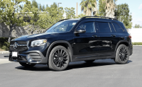 Ветровики для Mercedes-Benz GLB-Class (X247) 2019-2025 Wellvisors, черная полоса