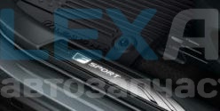 Накладки на передние пороги (с белой подсветкой) Lexus NX 2022- F-Sport