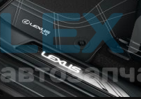 Накладки на передние пороги (с белой подсветкой) Lexus NX 2022-