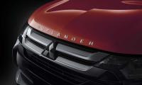 Эмблема надпись на капот OUTLANDER для Mitsubishi Outlander 2012- ОРИГИНАЛ