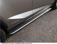 Пороги Lexus NX 2014- с площадкой (нерж. лист) 42,4 мм