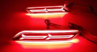 Катафоты заднего бампера Honda City 2017- неон (вариант 2)