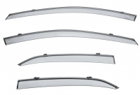Ветровики для Camry V70 2018-2023 Wellvisors, черная полоса