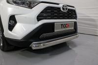 Передняя защита для Toyota RAV4 2019- (овальная)