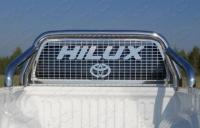 Toyota Hilux Exclusive 2018- Защита кузова и заднего стекла (без надписи) 76,1 мм