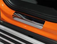 Накладки на задние пороги для Audi Q3 2019 (лист зеркальный)