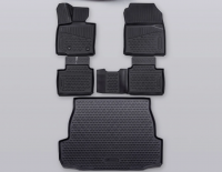 Коврики в салон + багажник RAV4 (XA60) 2025- 4WD/2WD, полиуретан