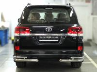Защита заднего бампера для Toyota Land Cruiser 200 EXECUTIVE 2016- "уголки" 