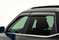 Ветровики для Kia Seltos 2019-2026 Wellvisors, черная полоса