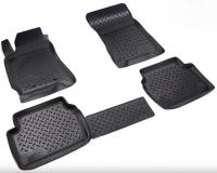Коврики салонные, резиновые для Forester 2002-2008, черные