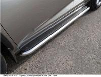 Пороги Lexus NX 2014- с площадкой (нерж. лист) 60,3 мм