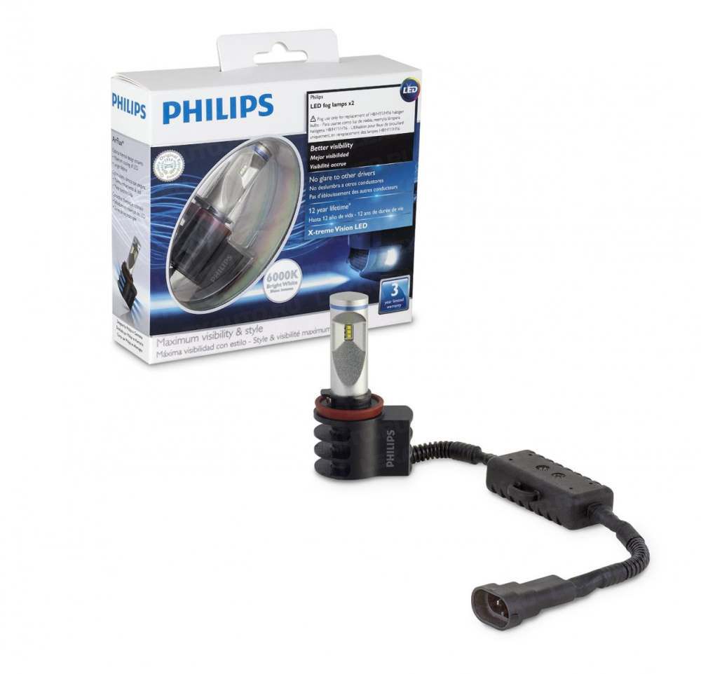 Лампы светодиодные Philips X-treme Ultinon LED H11/H8/H16 6000K 12V 700lm  2*9W - Лампы <- Допоборудование - Каталог