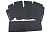 Коврики салона резиновые LC200 2012-, черные