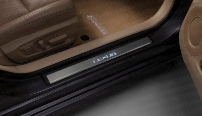 Накладки на пороги Lexus ES250/350 2013-, OEM, подсветка