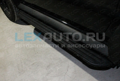 Пороги алюминиевые для SUZUKI Jimny 2019- 'Slim line Black' 1350 мм