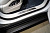 Porsche Cayenne Turbo 2018- Накладки на пластиковые пороги вставка (лист шлифованный Cayenne Turbo) 4шт