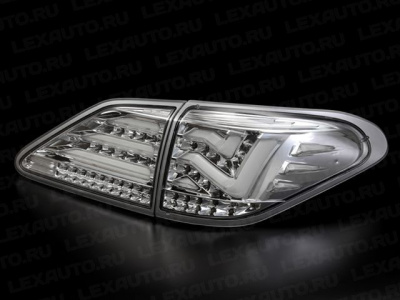 Фонари задние Lexus RX270/RX350 2009-, LED, хром