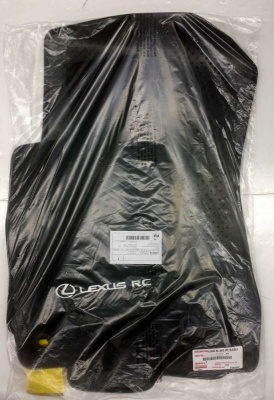 Коврики салона текстильные Lexus RC 2015-, черные, RWD