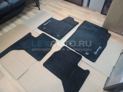 Велюровые коврики салона LX600 PREMIUM черные