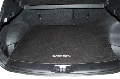 Коврик багажника текстильный Qashqai 2013-, черный