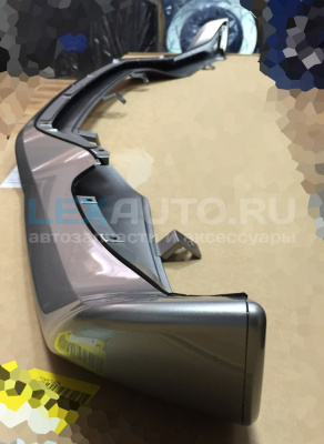 Обвес на передний бампер Nissan Juke 2015- ОРИГИНАЛ серебро