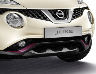 Накладки на передний и задний бамперы Nissan Juke YF15 рестайлинг