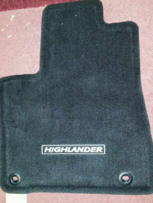 Коврики салона текстильные Highlander 2014- черные