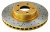 Диск тормозной передний LC100/LX470 DBA Street Series Gold (перфорация/насечки), 2шт.