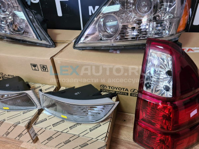 Комплект оптики (фары, туманки, фонари) для GX470 комплектация Sport
