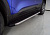 Пороги алюминиевые с пластиковой накладкой для Kia Seltos (карбон серые) 1720 мм
