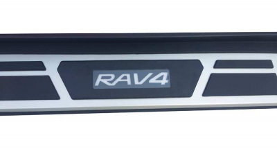 Подножки RAV4 2013-2015, алюминий