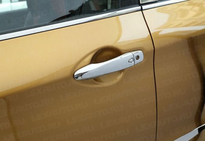 Накладки на ручки дверей Nissan Qashqai 2013- хром