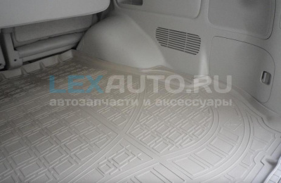 Коврик багажника Land Cruiser 200/LX570/LX450d (5мест, резиновый, бежевый)