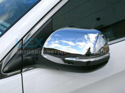 Накладки на зеркала Honda CR-V 2012- хром большие ver 2
