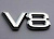 Эмблема задней двери"V8"