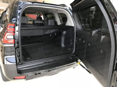 Коврик багажника п/у Land Cruiser Prado 150 2014-/2018- черный 5мест длинный