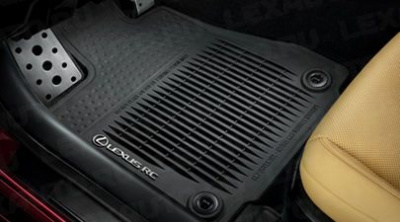 Коврики салона резиновые Lexus RC 2015-, AWD, черные