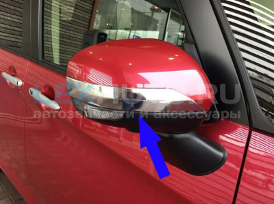 Хром накладки на зеркала Toyota Rommy 2016-2020