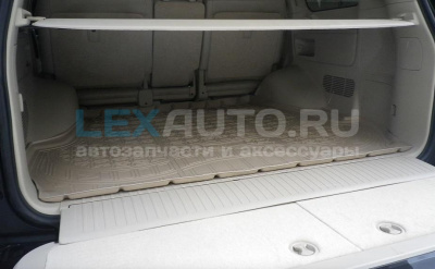 Коврик багажника Land Cruiser 200/LX570/LX450d (5мест, резиновый, бежевый)